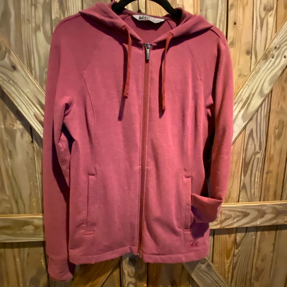 REI Maroon Zip Up - Sz Med - EUC